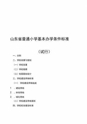 山东以什么办学为主体（山东省基本办学条件标准）