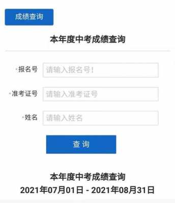 中考成绩查询单是什么（中考成绩查询是什么样的）