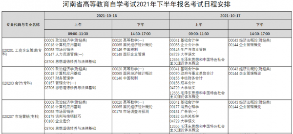 河南自考什么报名时间（河南自考考试报名时间2021年）