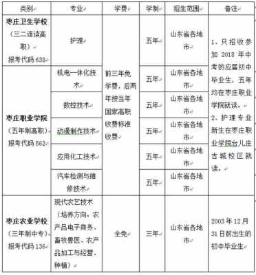 枣庄高职学校学什么（枣庄高职学校学什么专业好）