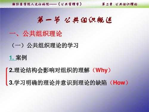 什么是公共组织学（公共组织学ppt）